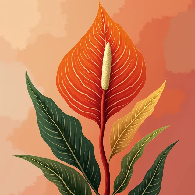 thumbnail for publication: New Florida Foliage Plant Cultivar: 'Orange Hot' Anthurium